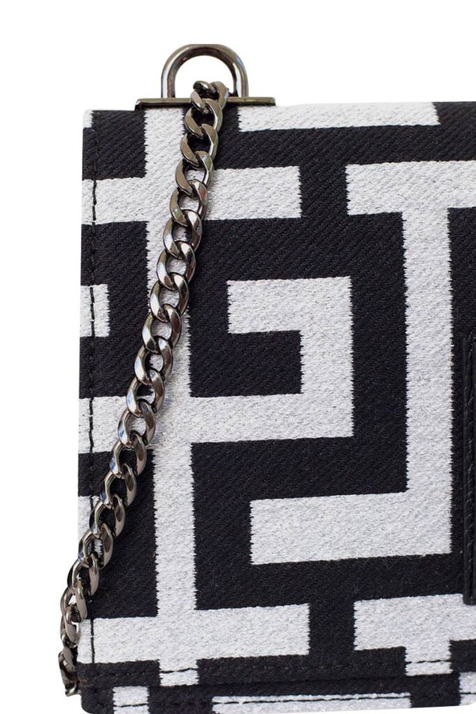 Midneto Delos Silver (Lurex) Black Bag