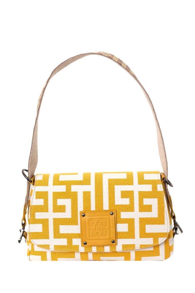 Midneto Helios Beige Yellow Bag