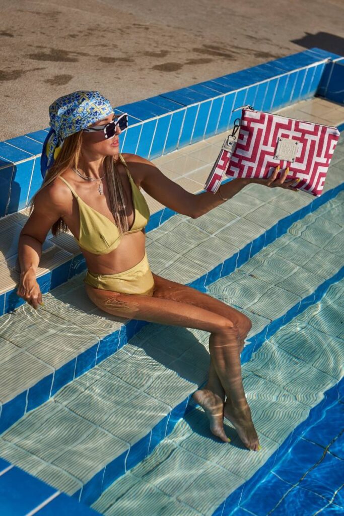 Midneto Hyacinth Beige Pink Bag