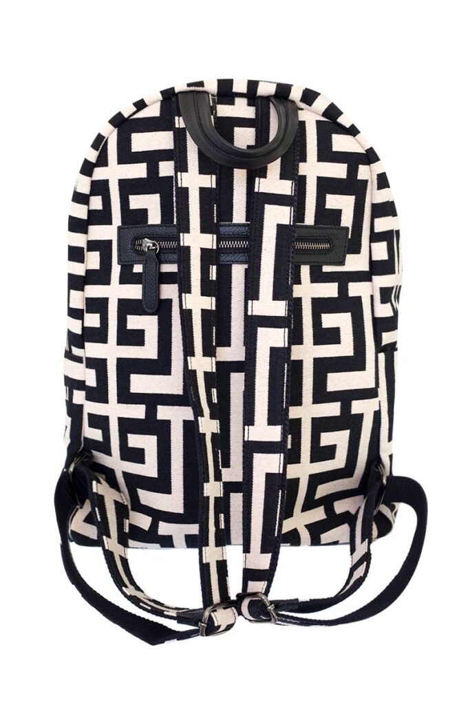 Midneto Kiveli Beige Black Bag