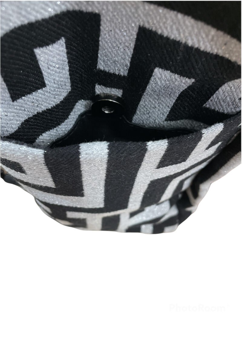 Midneto Kimon I Silver (Lurex) Black Labyrinth Bag - Image 2