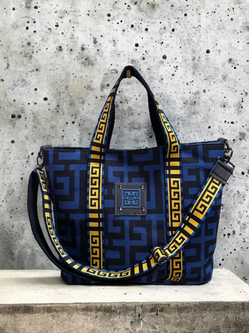Midneto Calypso II Blue Black Labyrinth Bag