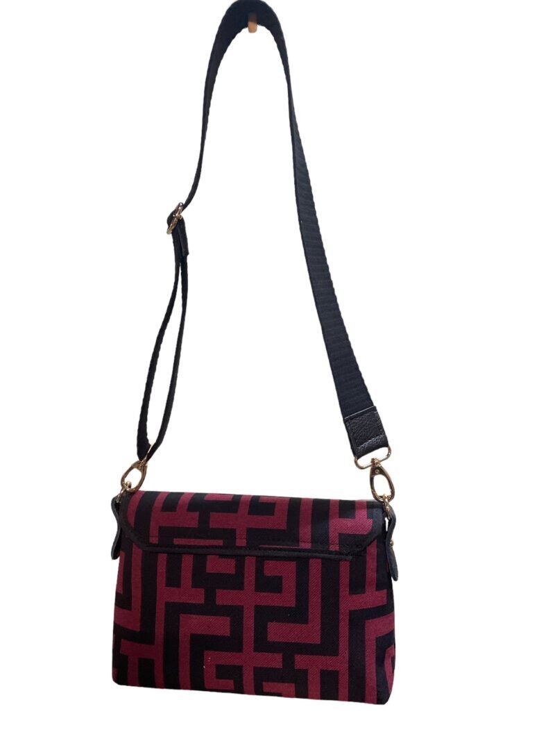 Midneto Aphrodite I Dark Red Black Labyrinth Bag - Image 5