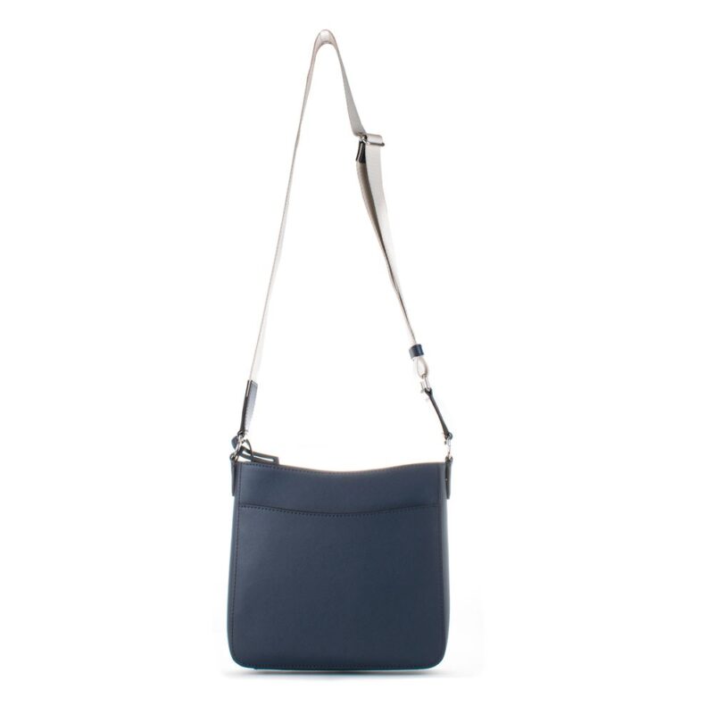 Michael Kors Blue Canvas Crossbody Bag - Image 2