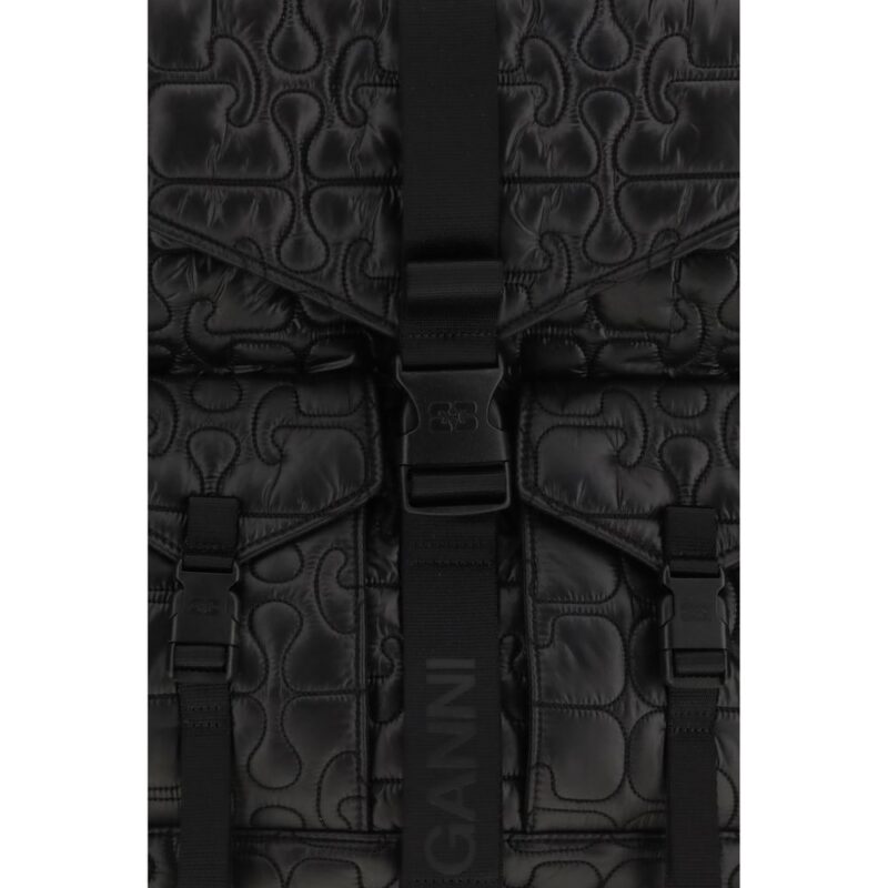 Ganni Black Polyamide Backpack - Image 3
