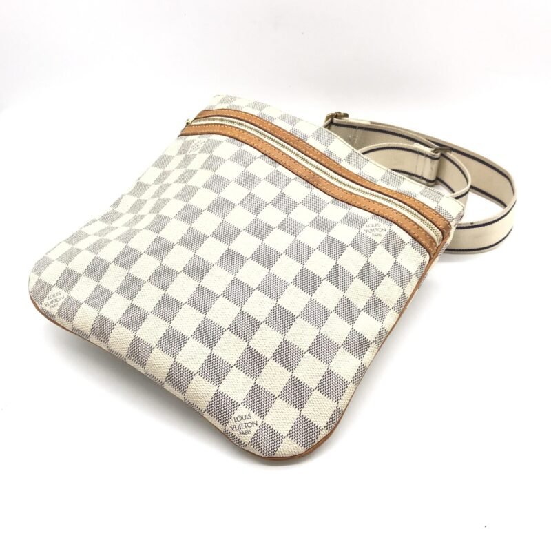 Louis Vuitton Damier Azur Pochette Bosphore Crossbody Bag - Image 6