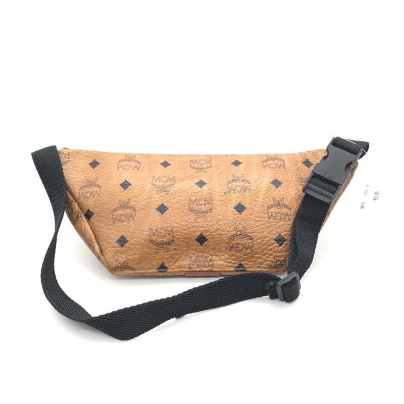MCM Leather Waist Bag With Logo Pattern - Image 5