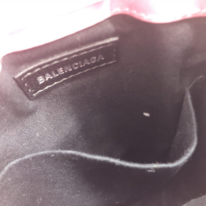 Balenciaga Pink Glitter Shopping Phone Holder Bag - Image 8