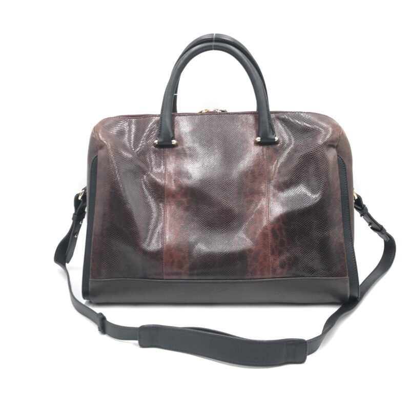 Bally Python Pattern 2WAY Boston Bag - Image 6