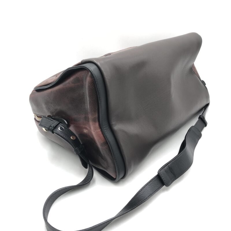 Bally Python Pattern 2WAY Boston Bag - Image 8