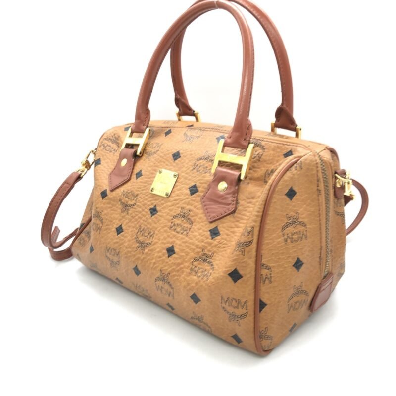 MCM Visetos 2WAY Mini Boston Bag - Image 3