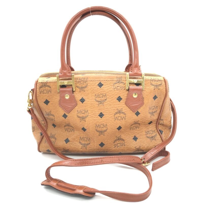 MCM Visetos 2WAY Mini Boston Bag - Image 5