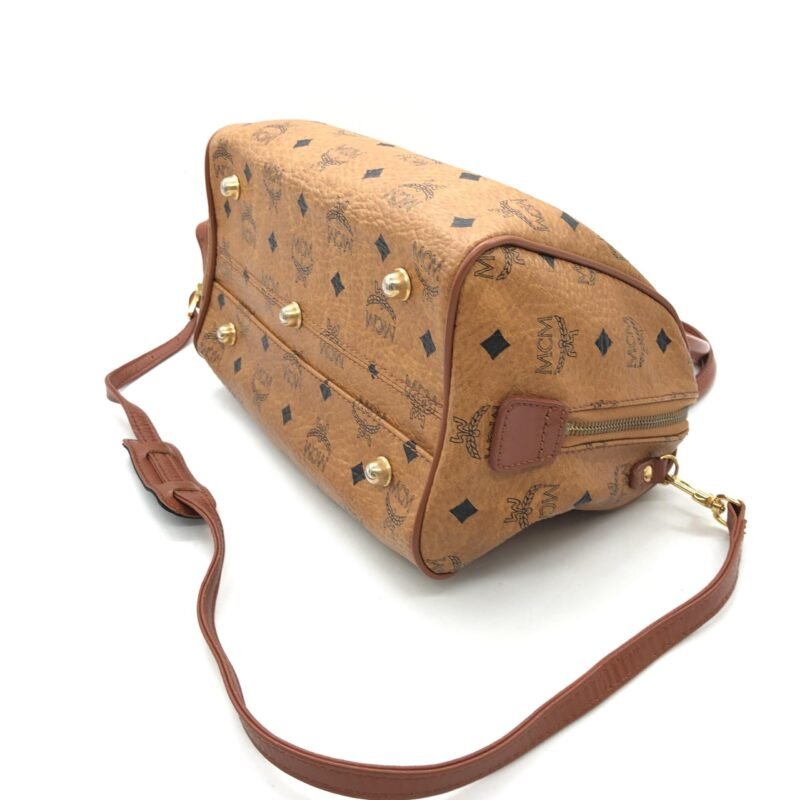 MCM Visetos 2WAY Mini Boston Bag - Image 6