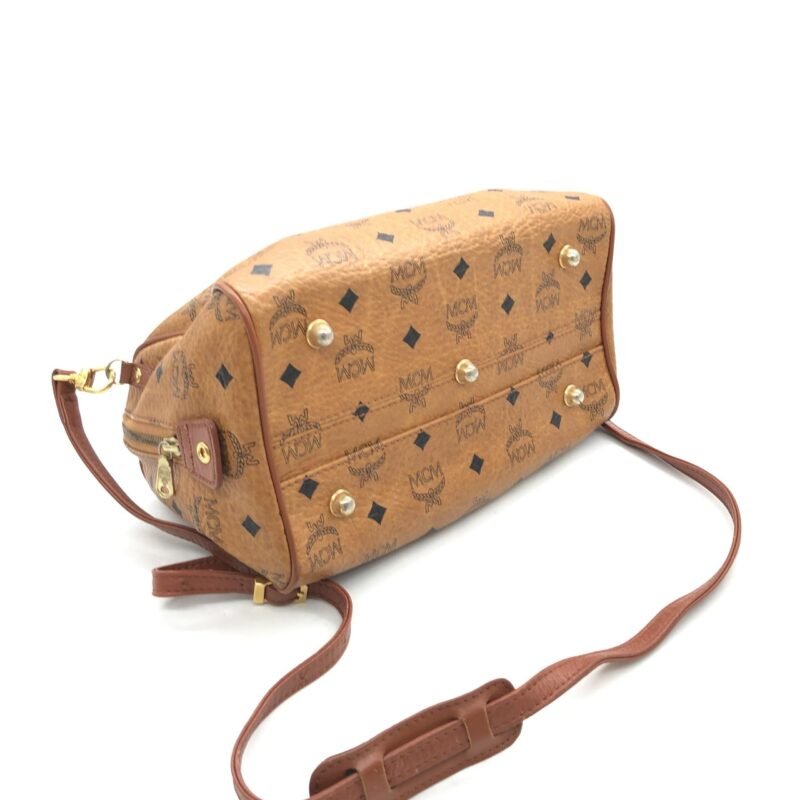 MCM Visetos 2WAY Mini Boston Bag - Image 7