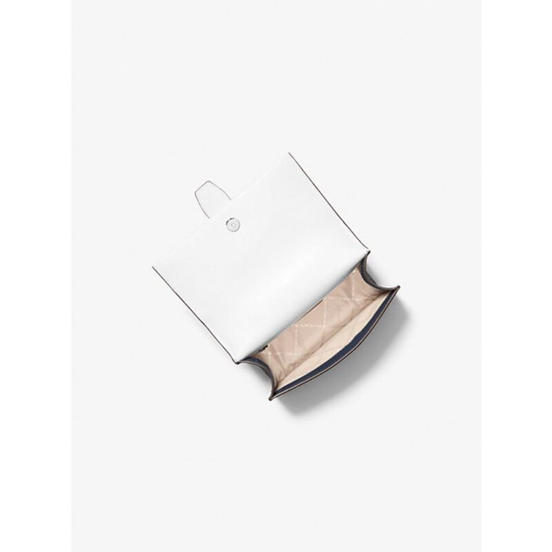 Michael Kors Blue Canvas Crossbody Bag - Image 3