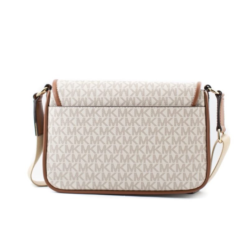 Michael Kors Beige Canvas Crossbody Bag - Image 2