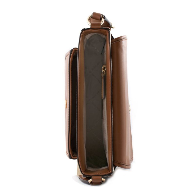 Michael Kors Beige Canvas Crossbody Bag - Image 3