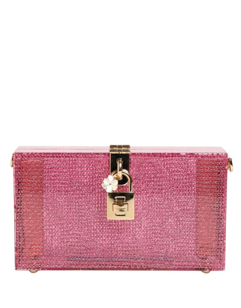 Dolce & Gabbana Pink DOLCE BOX Clutch Crossbody Women Evening Borse Bag - Image 2