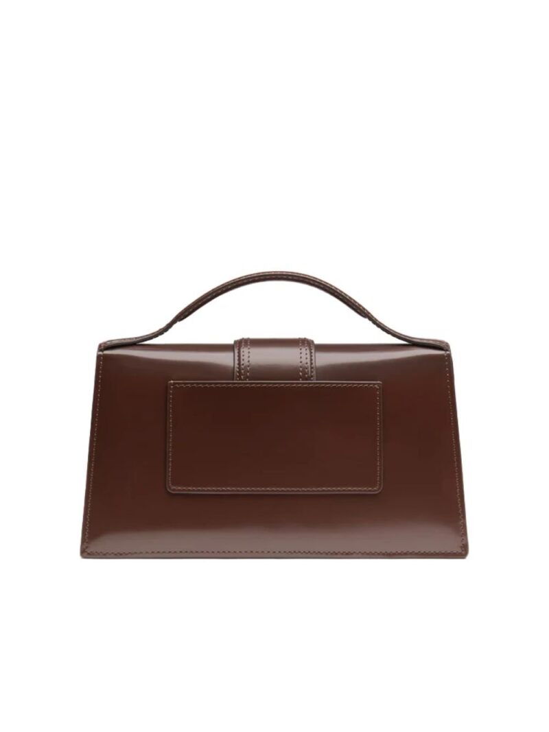Jacquemus Midnight brown Leather Le Grand Bambino Handbag - Image 3