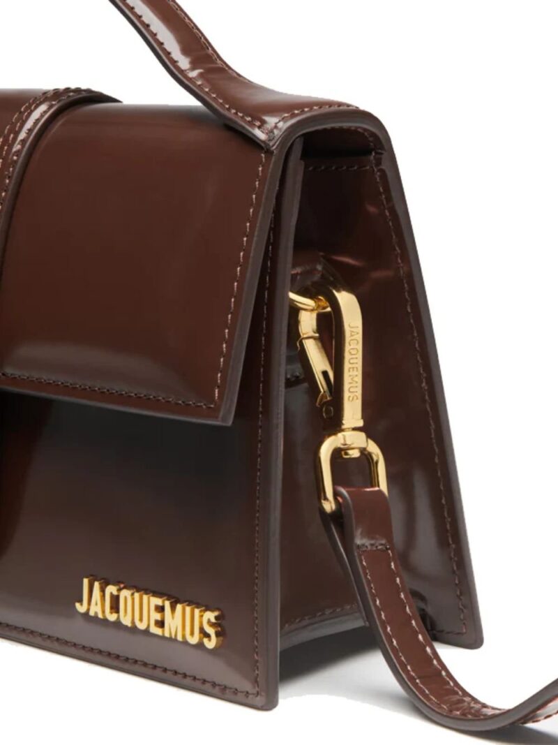 Jacquemus Midnight brown Leather Le Grand Bambino Handbag - Image 4