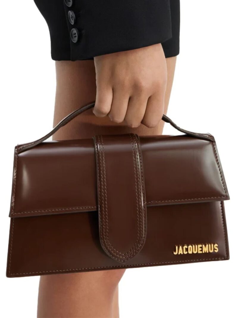 Jacquemus Midnight brown Leather Le Grand Bambino Handbag - Image 5
