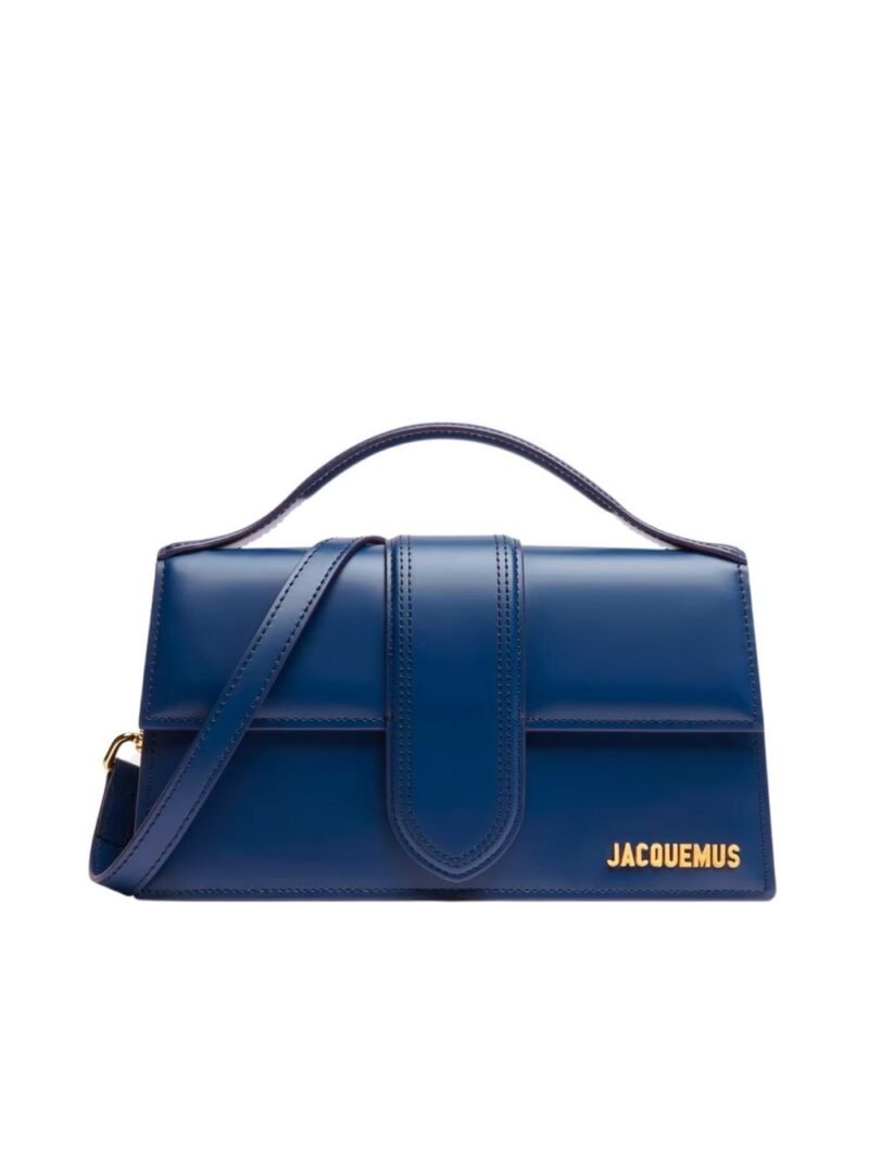 Jacquemus Dark NavyLeather Le Grand Bambino Handbag