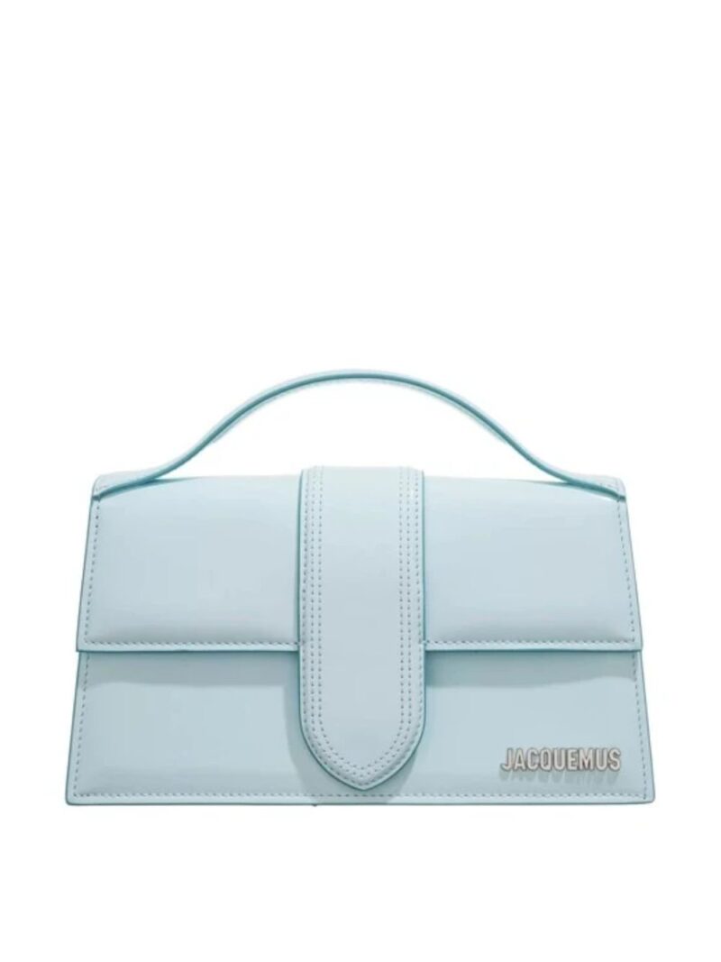 Jacquemus Pale blue Leather Le Grand Bambino Handbag