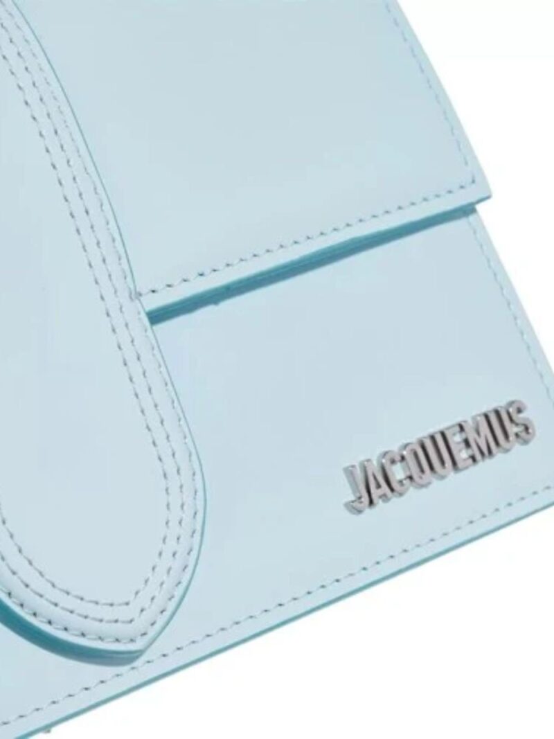 Jacquemus Pale blue Leather Le Grand Bambino Handbag - Image 3