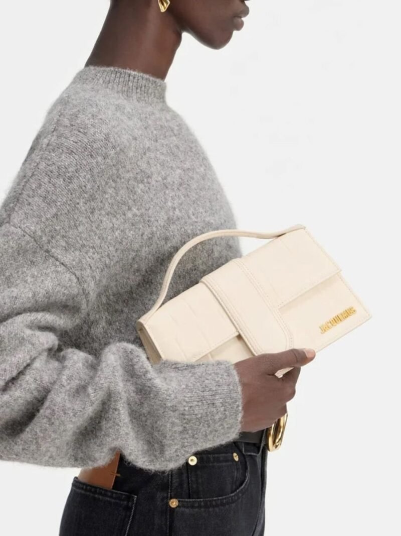 Jacquemus Ivory Cocco Le Grand Bambino Handbag - Image 5
