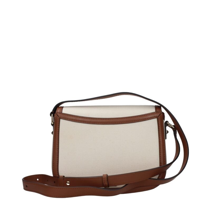Jimmy Choo Beige Fabric Crossbody Bag - Image 3