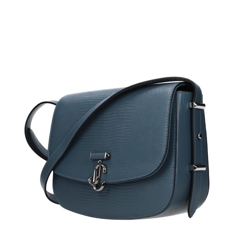 Jimmy Choo Blue Leather Crossbody Bag - Image 2