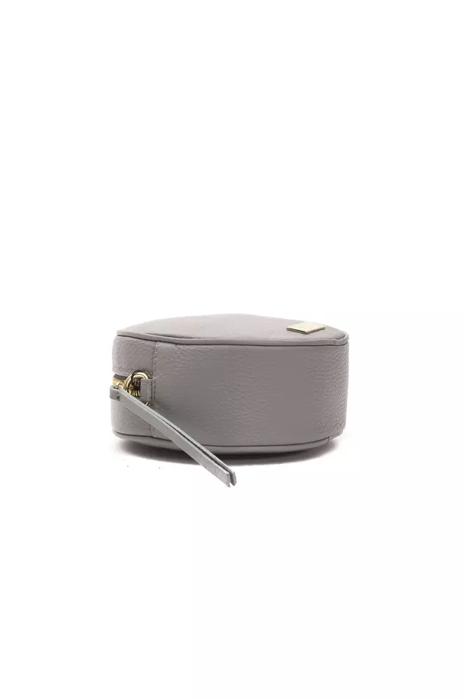 Pompei Donatella Gray Leather Women Crossbody Bag - Image 4
