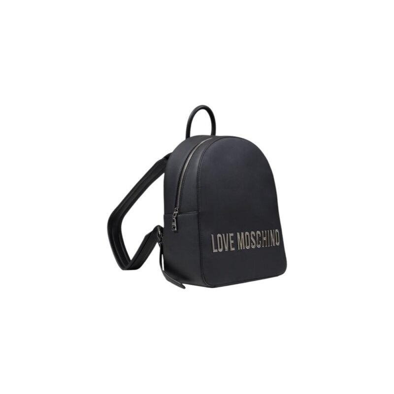 Love Moschino Gray Polyethylene Backpack - Image 3