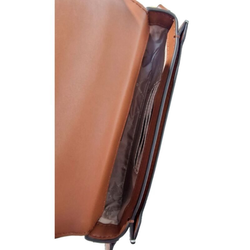 Michael Kors Beige Leather Crossbody Bag - Image 3