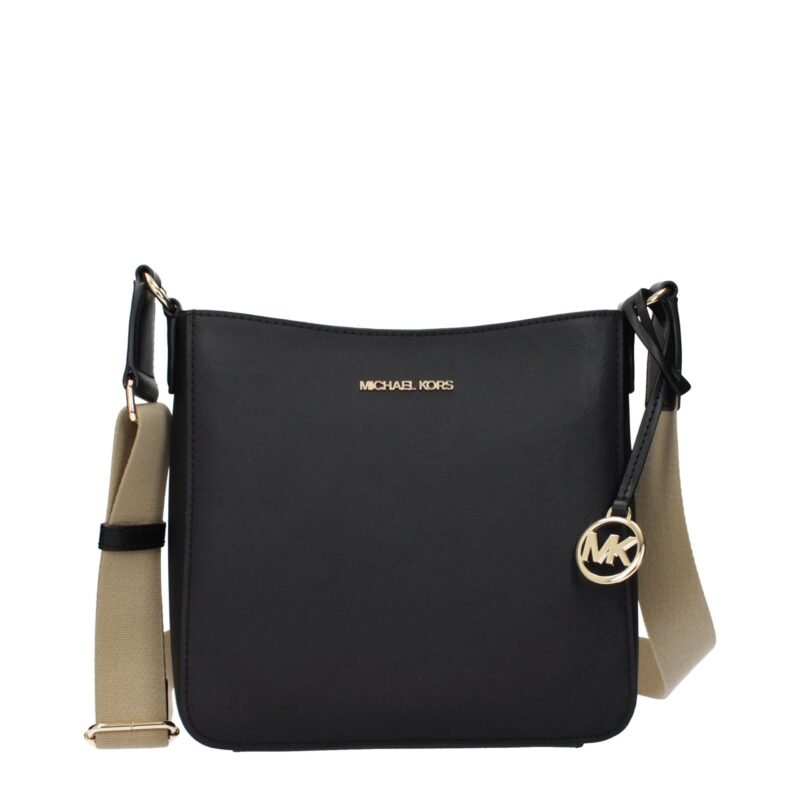 Michael Kors Black Leather Crossbody Bag