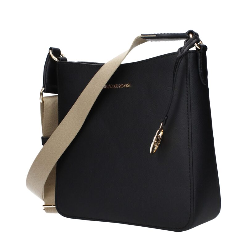 Michael Kors Black Leather Crossbody Bag - Image 2